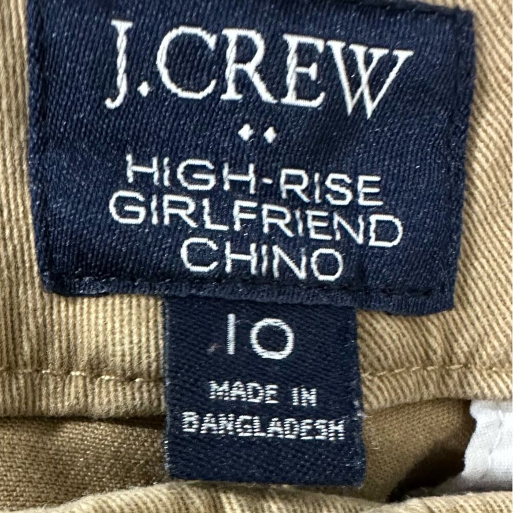 J. Crew Women’s High Rise Girlfriend Chino Pant in Camel Brown Size 10 - Picture 8 of 9